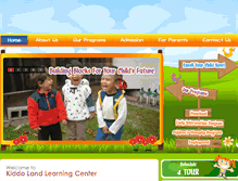 Tablet Screenshot of kiddolandlearningcenter.com